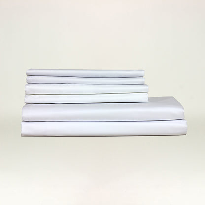 Bettwäsche Mako Satin Hiddensee weiß (glatt/2mm/4mm/10mm) 100 %  Baumwolle